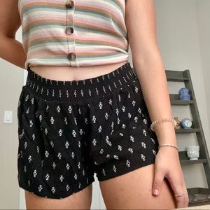 Mossimo Boho Pattern Linen Shorts